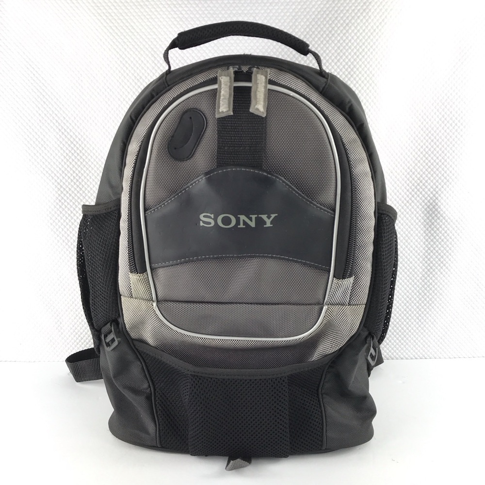SONY Black & Gray Backpack Travel Bag
